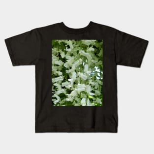 White Summer Blooms Kids T-Shirt